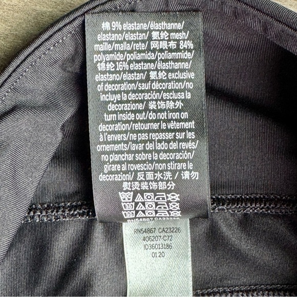 PINK Victoria's Secret Ultimate Featherweight Floral Mesh Panel Leggings Size M - Picture 6 of 15